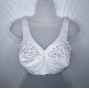 Glamorise MagicLift Cotton-Blend Bra 38B Full Figure Plus Size Wirefree 1001